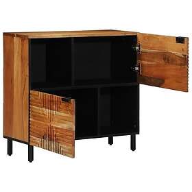 vidaXL Sideboard 80x33x75 cm Massivt Akaciaträ