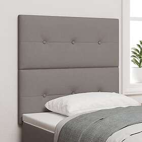 vidaXL LED Huvudgavel Taupe 90 cm Tyg