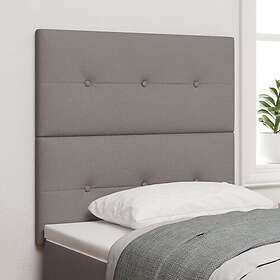 vidaXL Sänggavel Med Knapptufting Taupe 90 cm Tyg