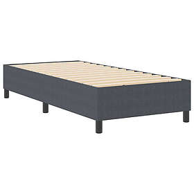 vidaXL Sänggavel Mörkgrå 90x200 cm Kordfluwel