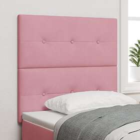 vidaXL LED Huvudgavel Rosa 100 cm Sammet