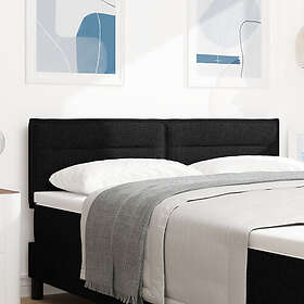 vidaXL Huvudgavel Linjer Design Svart 160 cm Tyg