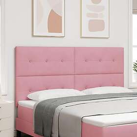 vidaXL Sänggavel Med Knappar Rosa 180 cm Sammet
