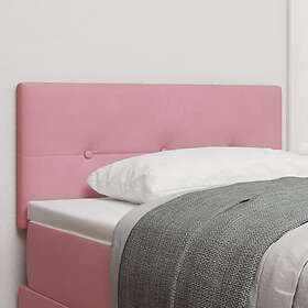 vidaXL LED Huvudgavel Botton Tufted Rosa 100 cm Sammet