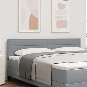 vidaXL Sänggavel Linje Design Ljusgrå 180 cm Tyg