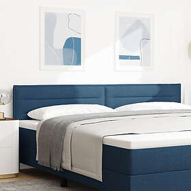 vidaXL Huvudgavel Linje Design Blå 200 cm Tyg