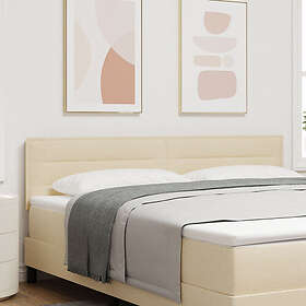 vidaXL Sänggavel Linjer Design Grädde 180 cm Tyg