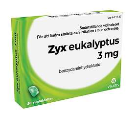 ZYX eukalyptus, sugtablett 3 mg, 2 X 10 st