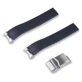 Seiko Crafter Blue svart gummiarmband för Speedtimer modeler MX03-911