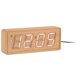 Karlsson Solid Wood Engraved väckarklocka KA6024WD