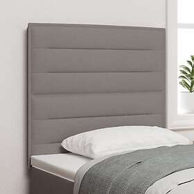 vidaXL Sänggavel Linjer Design Taupe 100 cm Tyg