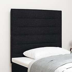 vidaXL Sänggavel Linjer Design Svart 100 cm Tyg