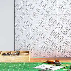 vidaXL Aluminium Checker Plates 4 st Halkfri 30x30 cm