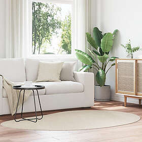 vidaXL Beige Områdesmatta 140x200 cm Polyester Halkfri