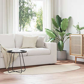 vidaXL Area matta Beige 100x200 cm Polyester Rutschklar