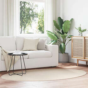 vidaXL Mattor Beige Polyester 140 x 200 cm Halkfri Områdesmattor