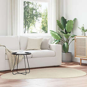 vidaXL Mattor Beige Polyester 140 x 200 cm Halkfri Områdesmatta