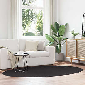 vidaXL Matta ""HUARTE"" Svart 160x230 cm Oval