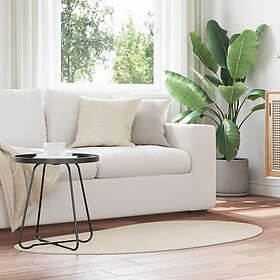 vidaXL Områdesmatta Beige 80x150 cm Polyester Halkfri