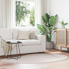 vidaXL Områdesmatta Sand 140x200 cm Polyester Halkfri