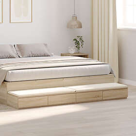 vidaXL Sänglådor Sonoma Ek 180x36,5x16,5 cm Byggt trä