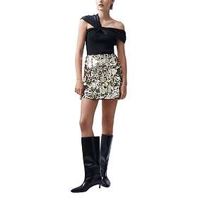 French Connection Elodie Sequin Skirt Guld