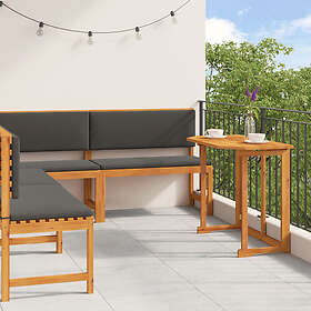 vidaXL 4-delars matset för trädgården med kuddar i massivt akaciaträ 3329110