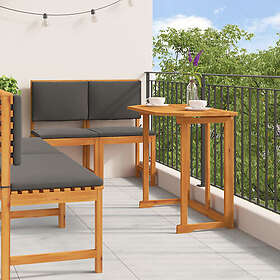 vidaXL 5-delars trädgårdsbordset med kuddar i massivt akaciaträ 3329120