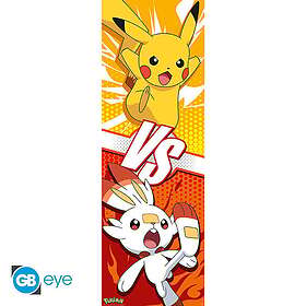 Abysse Pokemon Door Poster Pikachu and Scorbunny 53x158 cm