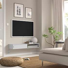 IKEA SPIKSMED mediahylla, ljusgrå, 117x32 cm, cm 117x32 cm