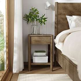 IKEA TONSTAD sängbord, brun betsad ekfaner, 40x40x59 cm, cm 40x40x59 cm