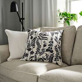 IKEA ROTVECKLARE kuddfodral, vit/antracit, 50x50 cm, cm 50x50 cm
