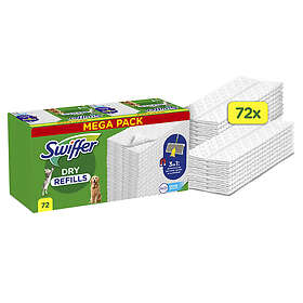 Swiffer Dry Torra Rengöringsdukar för Golv & Djurhår 72 st