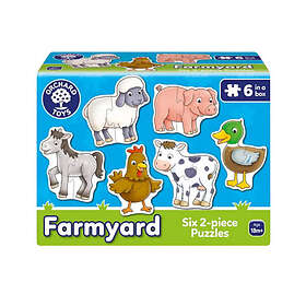 Orchard Toys Pussel Farmyard 6 x 2 Bitar
