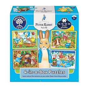 Orchard Toys Pussel Peter Kanin 4-i-en-Låda 12-24 Bitar