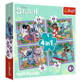 Trefl 4 in 1 Pussel Disney Stitch 35, 48, 54, 70 Bitar
