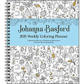 Johanna Basford 12-Month 2026 Weekly Coloring Calendar