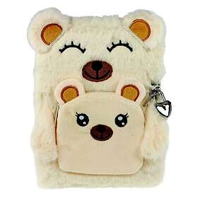 Dagbok plysj bamse m/pung