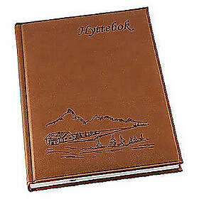 Hyttebok GRIEG 192 sider, ulinjert, brun