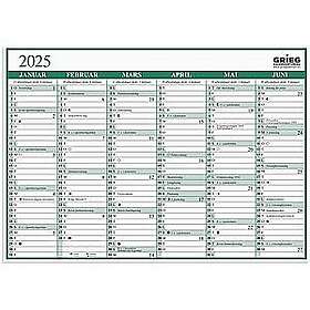 Platekalender Grieg A4 2025 enkel