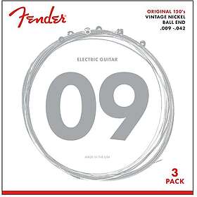 Fender 150L Guitar Strings Nickel 9-42 3-Pack