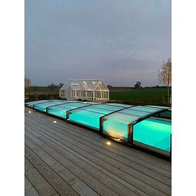 Gullberg & Jansson Pooltak Leia Måttanpassat Måttanpassning Aluminiumvit