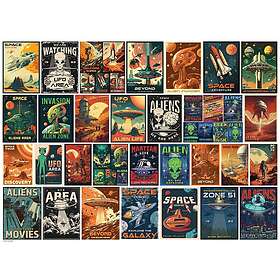 Eurographics Pussel Alien Invasion Collage 1000 Bitar