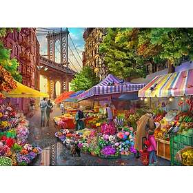 Bluebird Puzzle Blomstermarknad Brooklyn 500 Bitar