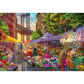 Bluebird Puzzle Pussel Flower Market Brooklyn 1000 Bitar