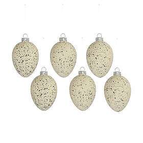 Scandi Living Brooding påskägg glas 8 cm 6-pack