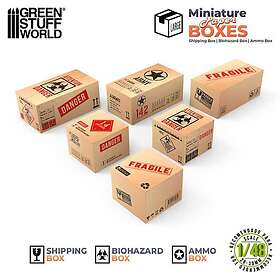 Green Stuff World Miniature Paper Boxes: Large Printed