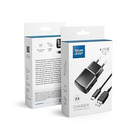 Blue Star Travel charger UNIVERSAL 2A med USB-C socket
