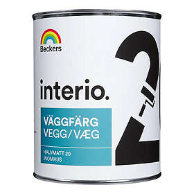 Beckers Väggfärg Interio Vit Halvmatt 1L