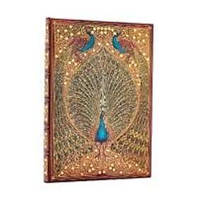 Hafiz’s Peacocks (Sangorski & Sutcliffe) Midi Lined Hardcover Journal (Elastic B